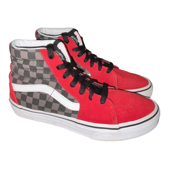 Vans Off The Wall Checkerboard Hi-top Sneaker US Sz Kids 3 - Picture 2 of 14